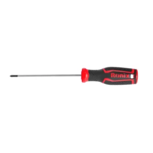 پیچ گوشتی تکی دسته TPR دو رنگ 100×3 چهارسو RH-2841 رونیکس
