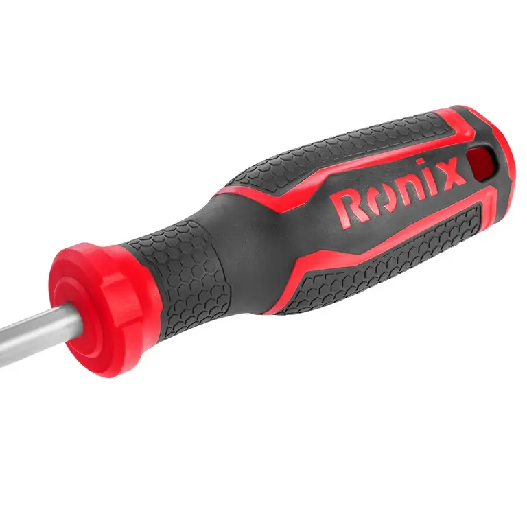 پیچ گوشتی تکی دسته TPR دو رنگ 150×8 چهارسو RH-2890 رونیکس - Image 4