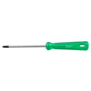 پیچ گوشتی تکی دسته کریستالی تک رنگ 100×5 چهارسو RH-2854 رونیکس