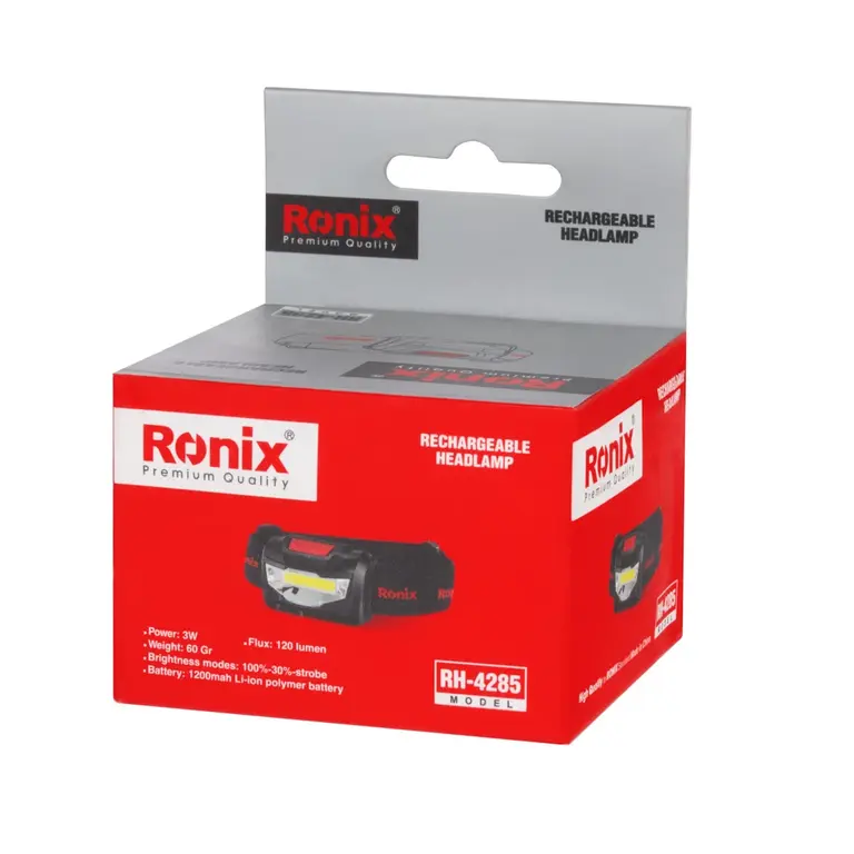چراغ پیشانی رونیکس شارژی 3 وات RH-4285 - تصویر 8