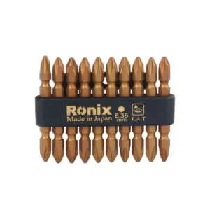 سر پیچ گوشتی دوسر چهارسو 65 میلی متر PH2 تیتانیوم RH-5409 رونیکس
