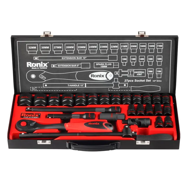 جعبه بکس 27 پارچه مشکی تایوان RH-2627 رونیکس