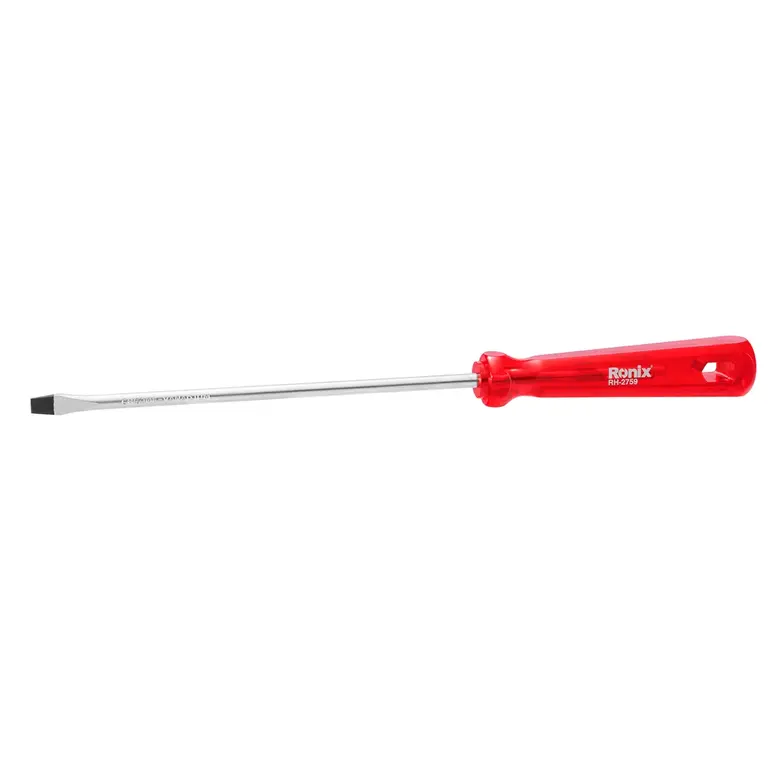 پیچ گوشتی تکی دسته کریستالی تک رنگ 150×5 دوسو RH-2759 رونیکس