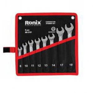 ست آچار 8 عددی یکسر تخت یکسر رینگ کیفی رونیکس مدل RH-2157
