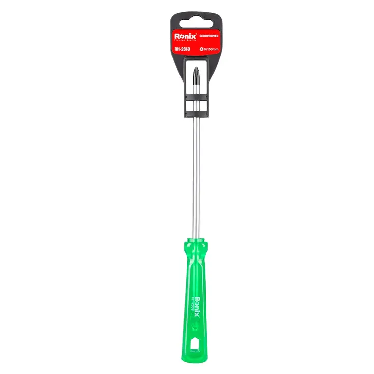 پیچ گوشتی تکی ساده 150*6 چهارسو کریستالی رونیکس مدل RH-2869 - Image 2