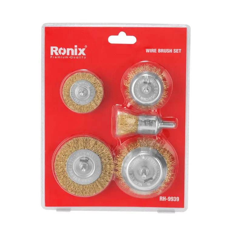 ست فرچه سر دریلی 5 عددی Rh-9939 رونیکس - تصویر 8