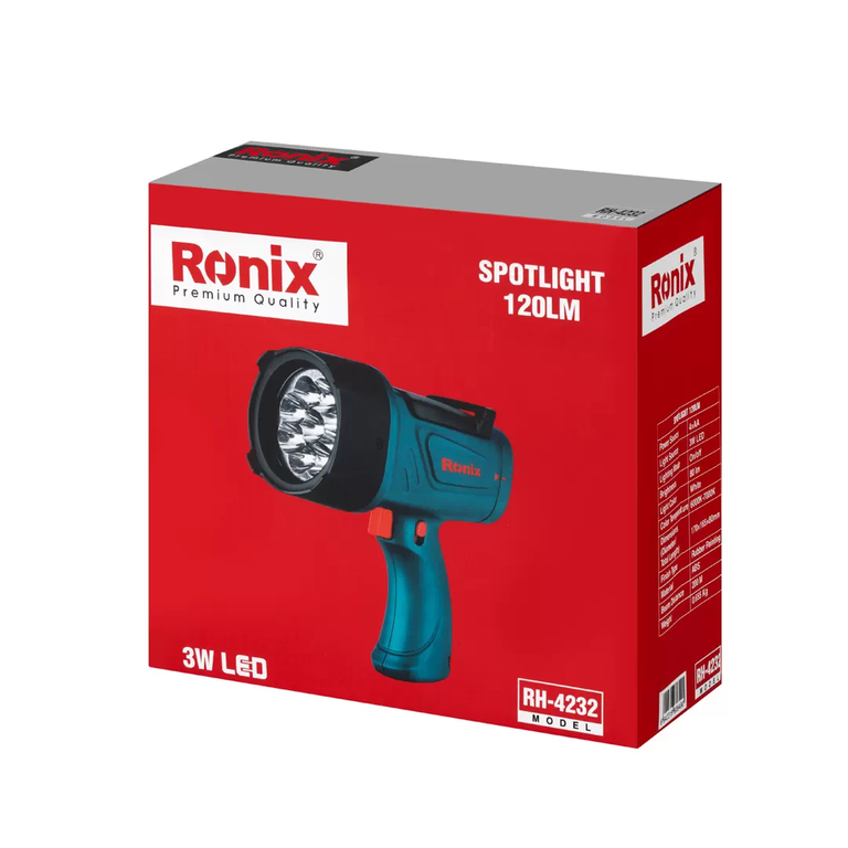 نورافکن تفنگی 80 لومن رونیکس مدل RH-4232